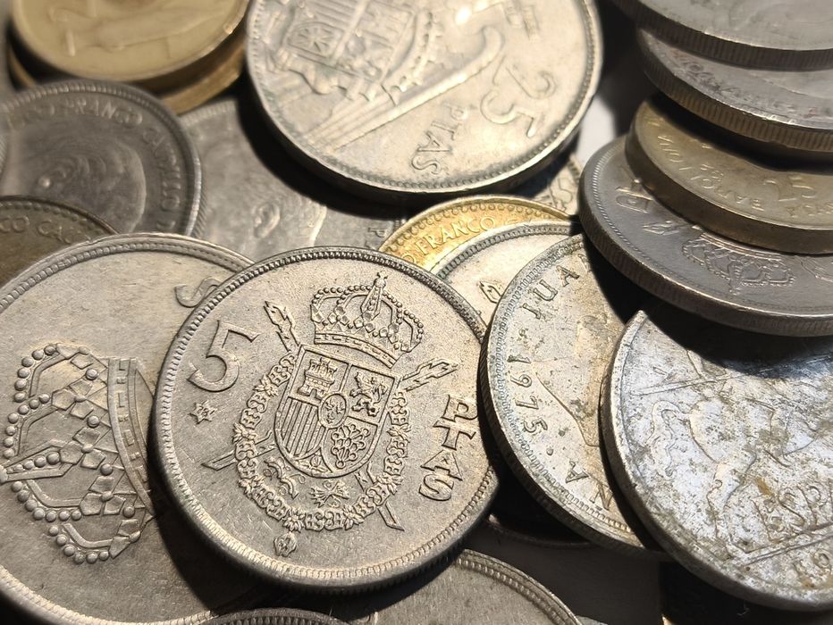 Lote de Moedas de Espanha 1940 a 1997 [37 moedas]