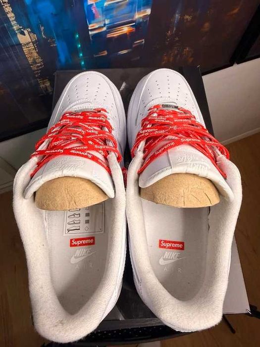 Nike Air Force 1 Supreme White R.42