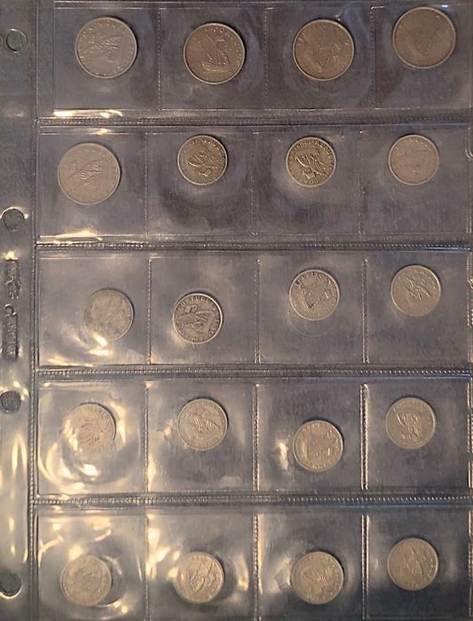 Bolsa 2 com 20 moedas da minha coleção
