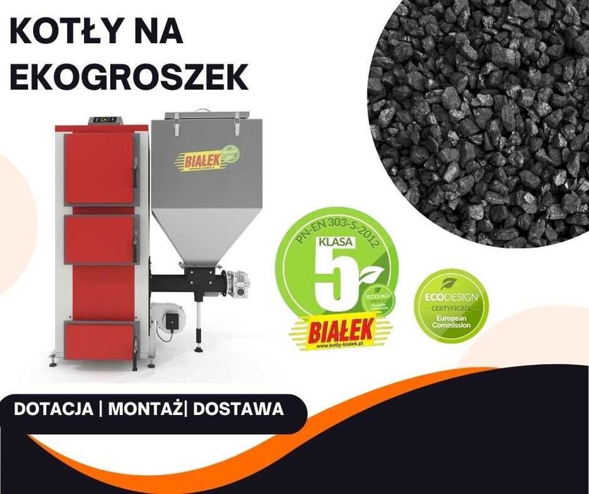 KOCIOŁ na ekogroszek 10KW  80m2 PRODUCENT 5 KLASA