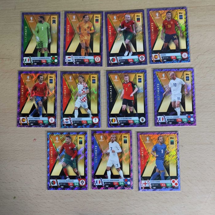 Cartas Topps Uefa Euro 2024 Match Attax Black Edge, Chrome , Energy