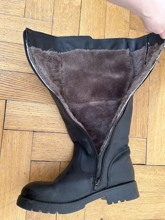 Kozaki ze skóry ocieplane