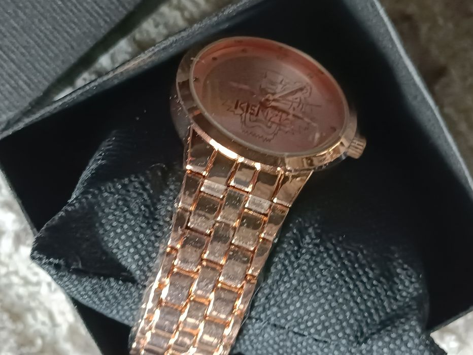 Nowy Kenzo zegarek damski różowe złoto
