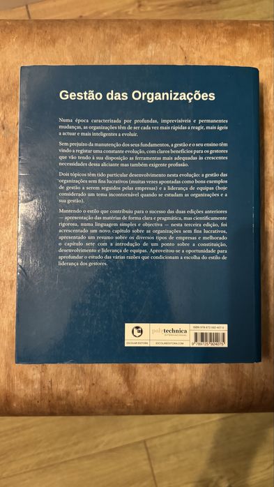 Gestão das Organizações