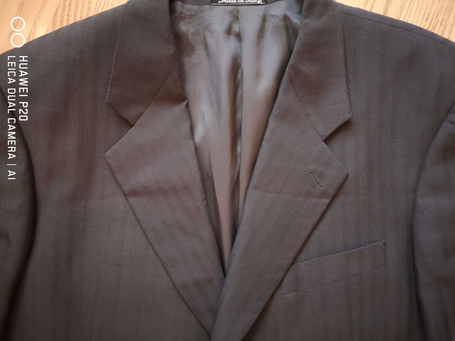 Giorgio Armani чоловічий піджак вовна+шовк сірий колір