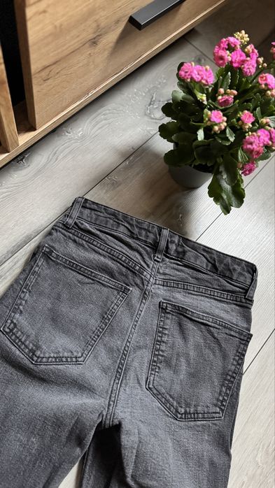 Spodnie ZARA 34 damskie jeansy czarne bawełna