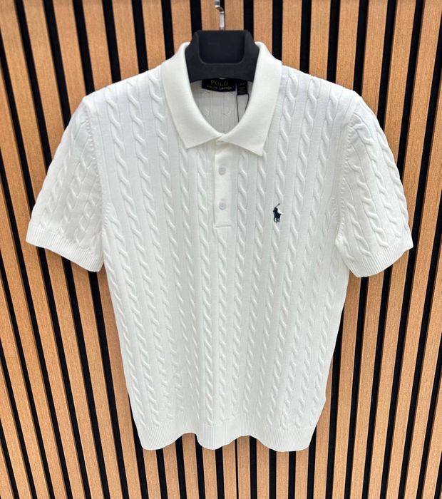 Чоловіча мужская Футболка поло polo  Ralph lauren ОРИГІНАЛ вʼязана