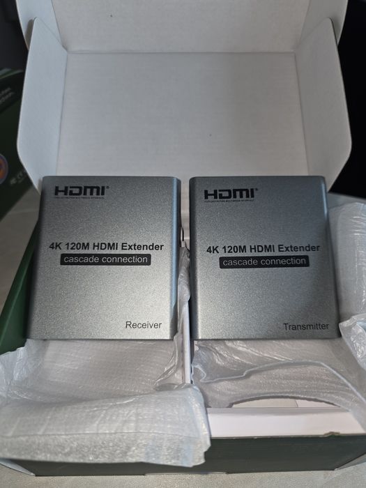 Одноканальний активний подовжувач HDMI сигналу по UTP кабелю з ик упра