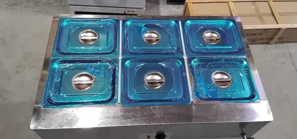 Banho-Maria - 6 Cubas GN1/2 - NOVO