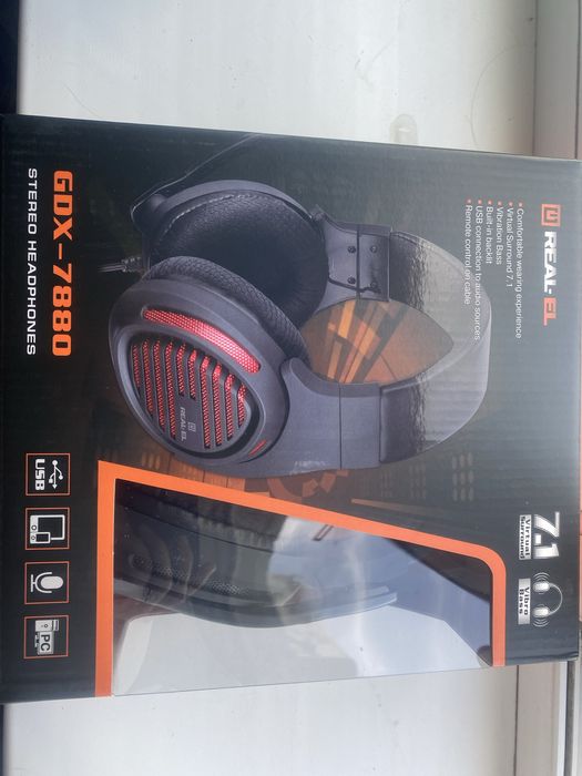 Навушники REAL-EL GDX-7880 ігрові 7.1 з мікрофоном USB