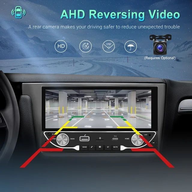 Rádio 2din 6,86" Android 13 Carplay GPS 2/64GB WiFi RDS DSP USB NOVO