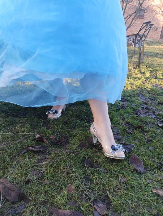 Suknia Cindyrella przebranie strój bal Kopciuszek karnawał księżniczka