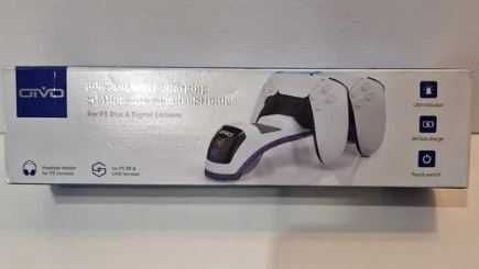 Stacja ładująca do PS5 - na 2 pady plus uchwyt na słuchawki