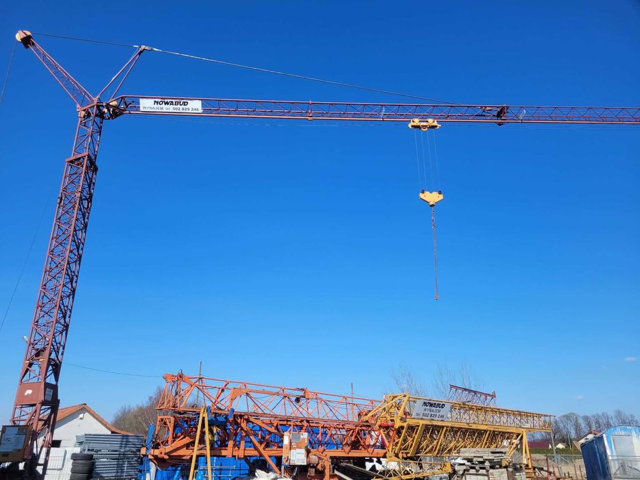 Żuraw wieżowy budowlany ,ciesielski Kroll nie Liebherr,Peiner ,Potein