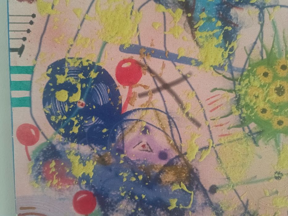 Pintura Abstrata Original: Virus Attack by Parrinha - 2006  (Acrilic on Canvas)