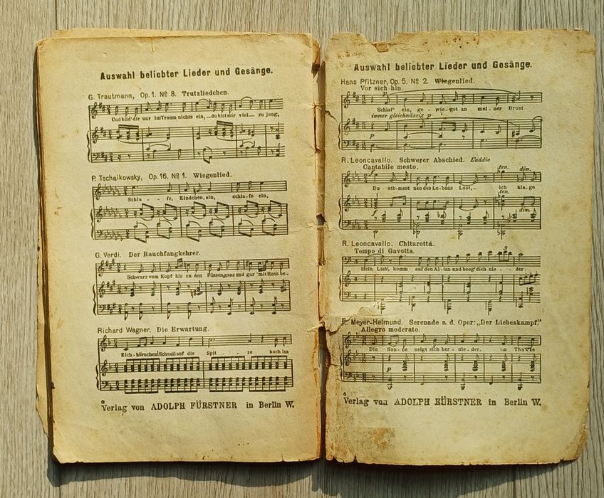Carmen IX w. stara książka opera arie i pieśni Bizet Hopp Furstner