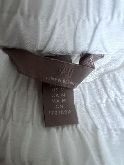 Spodnue Len dzwony H&M
