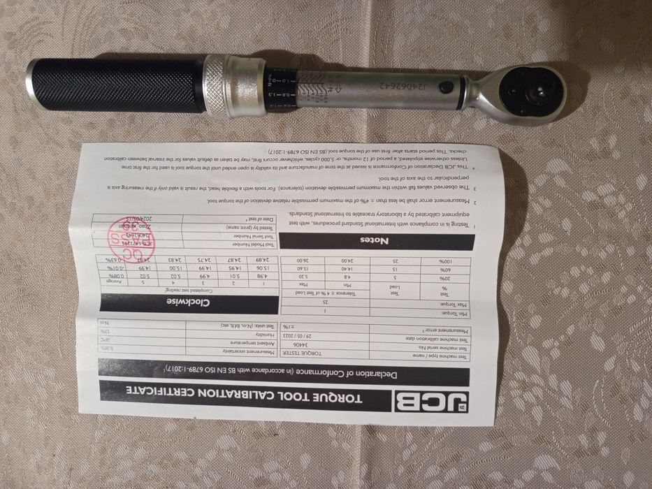 Klucz dynamometryczny JCB  1 - 25 Nm