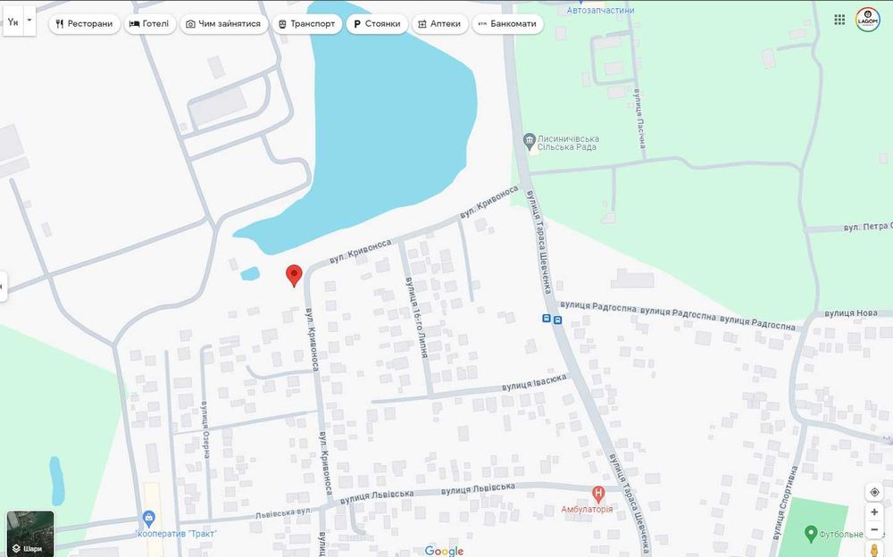 Продаж земельної ділянки, Лисиничі, вул. Кривоноса (56сот.)без комісії - View 2