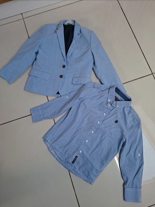 Marynarka H&M + koszula r. 122