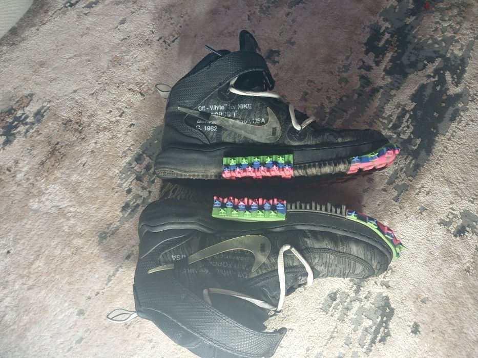 Найк оф вайт миди чёрные 40-41