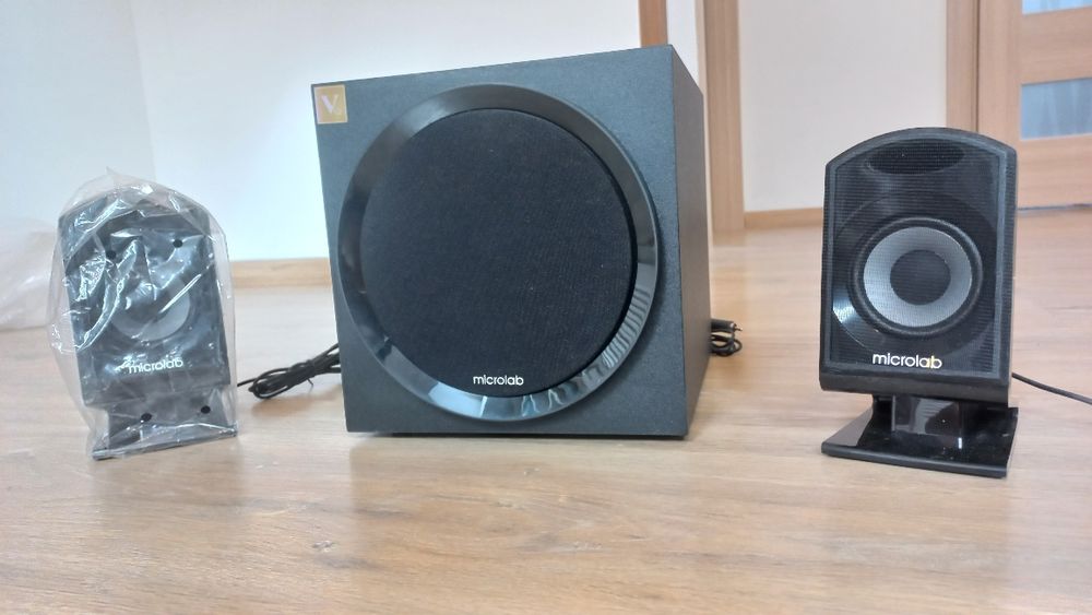 Підсилювач + Акустика MICROLAB колонки і сабвуфер