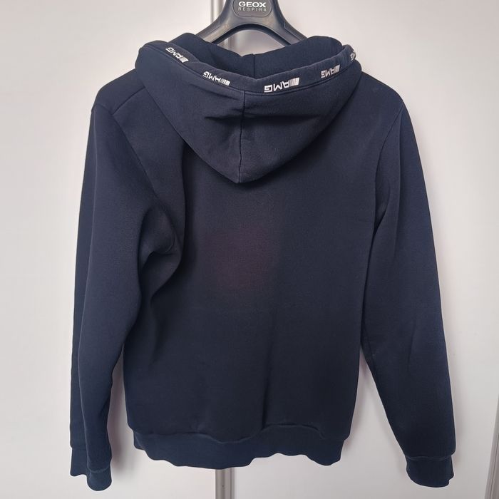 Granatowa bluza XL kapturem rozpinana bawełna