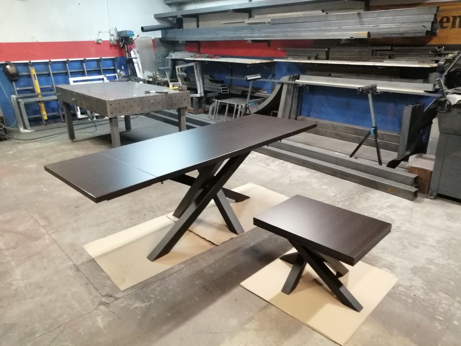 Stół stolik zestaw stół rozkładany stelaż