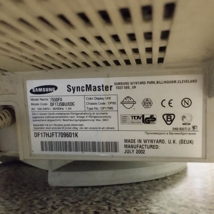 Монитор Samsung, рабочий, винтаж, отличное состояние