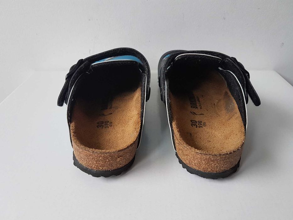 BIRKENSTOCK Kay chodaki kapcie sandały klapki niebieskie Orka roz. 30