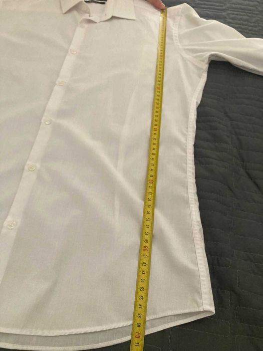 Camisa branca Slim Fit para fato