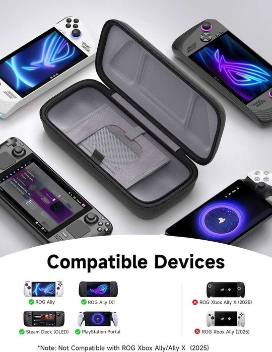 Etui JSAUX kompatybilne ze Steam Deck/ROG Ally/Switch 2