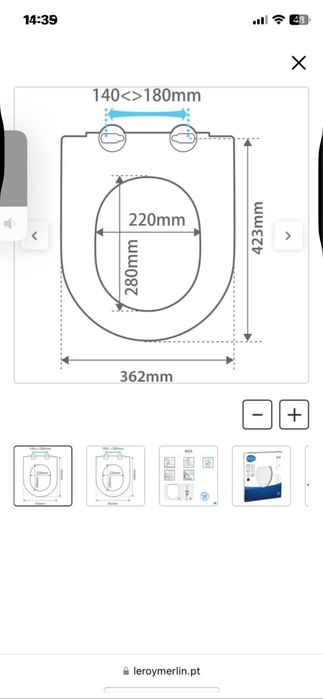 Tampa amortecida sanita SENSEA NEO dual