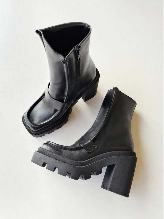 Botki skórzane włoskiej marki SPAZIO MODA