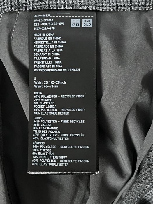 Штани Брюки класичні Uniqlo талія 65-71 см