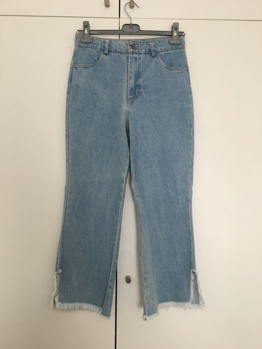 Calças ganga pantalonas