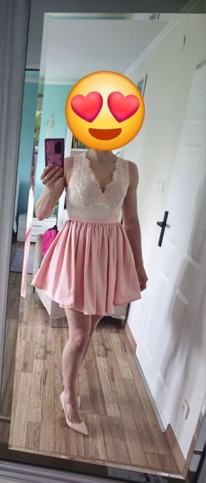 Sukienka lou oryginalna rozmiar M 38 Pallaise Rose wesele, komunia