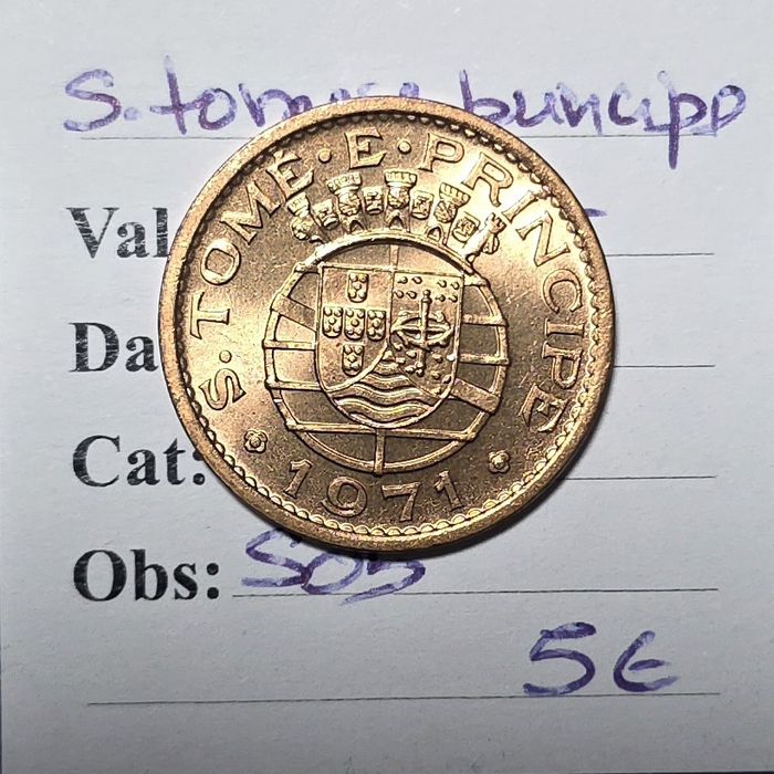 50 centavos 1971 São Tomé e príncipe