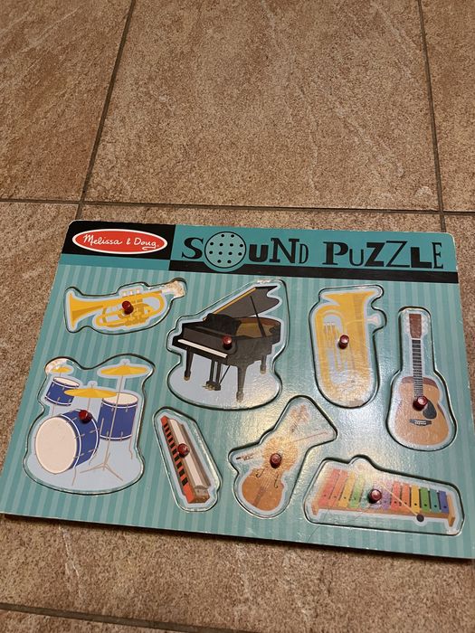 Музыкальный пазл музыкальных инструментов  Melissa & Doug