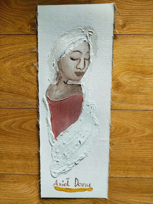 Anioł na płótnie 20x60