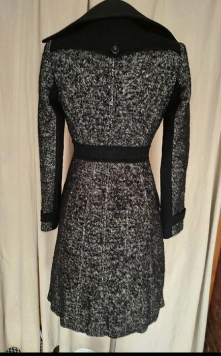 Karen Millen płaszcz z wełną, moherem i alpaką rozm. 34  elegancki  zi