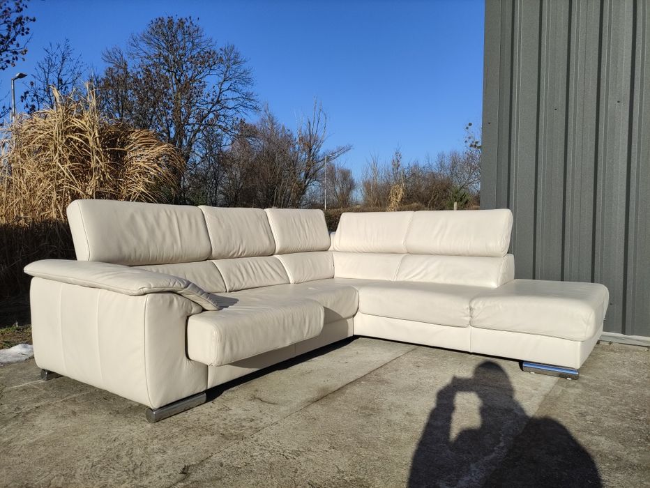 Skórzany narożnik/ rogówka/wypoczynek-skóra naturalna! Ewald Schillig