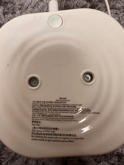 Увлажнитель воздуха настольный детский, туманного типа на usb