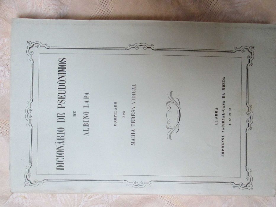 Dicionário de Pseudónimos, de Albino Lapa