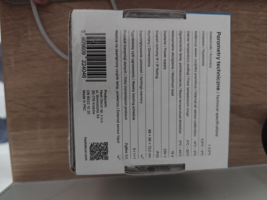 Termostat programowalny zigbee