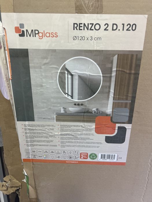 Espelho Led Redondo 120cm