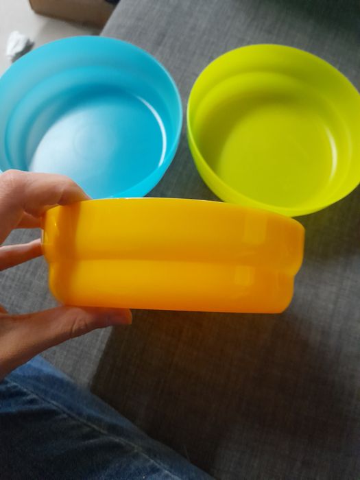 3 tupperware de armazenar