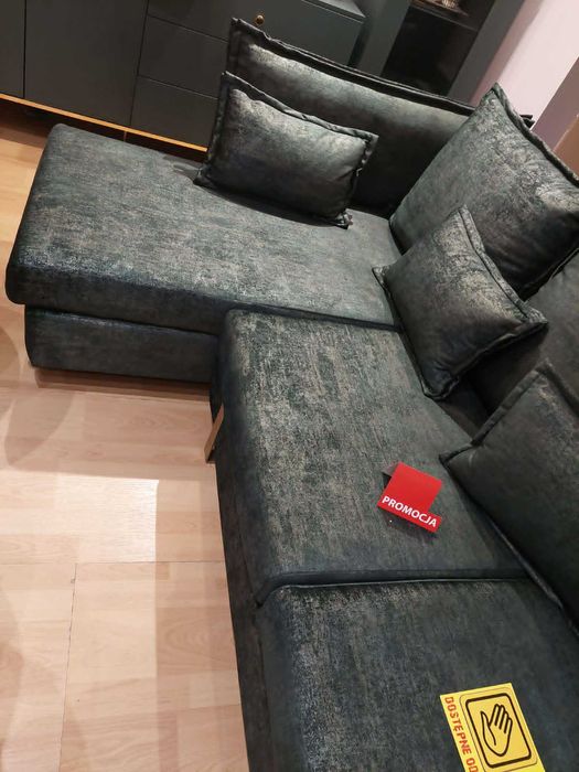 Elegancki narożnik z pierzem gęsim w poduszkach z dużą funkcja spania