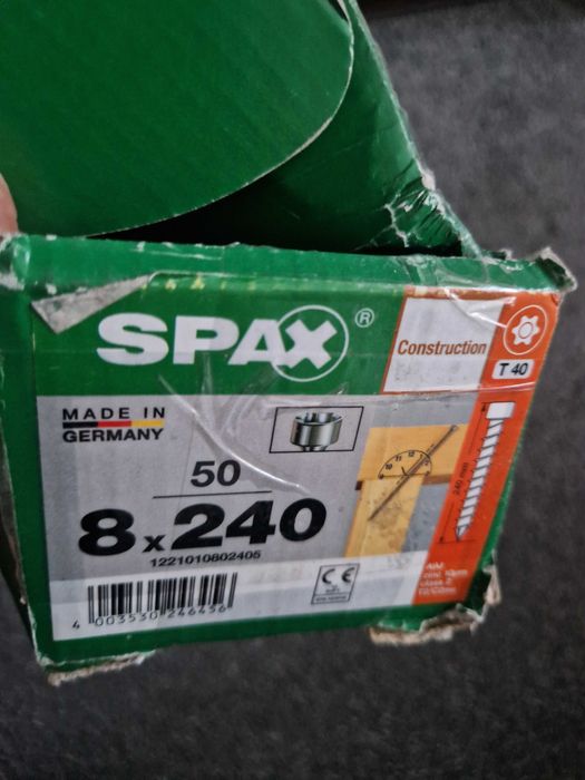Spax 8x240 50 sztuk