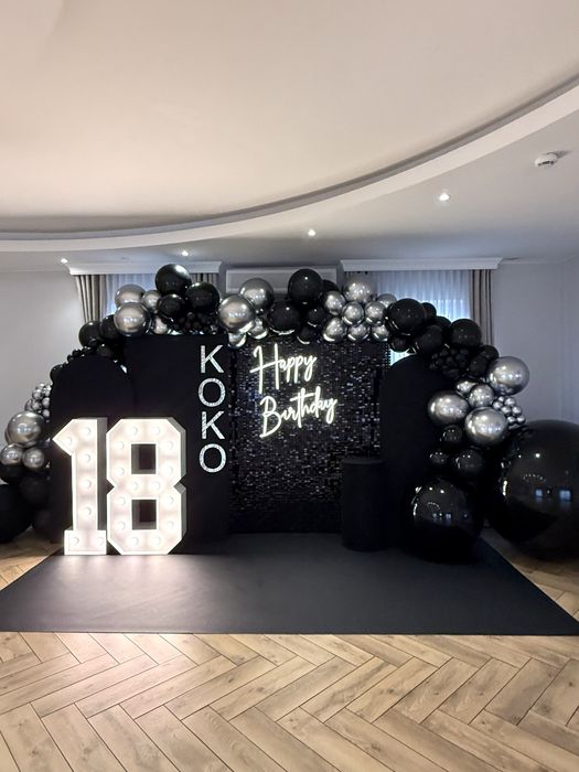 Dekoracje balonowe, ścianki balonowe, tło do zdjęć